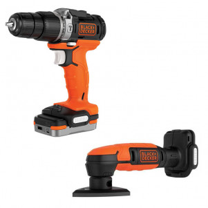 Набір з 2-ух інструментів BLACK + DECKER BDCK121S1S