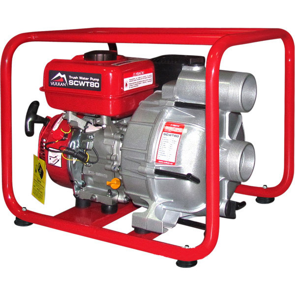 Картинка - Мотопомпа бензиновая Vulkan SCWT80 для грязной воды