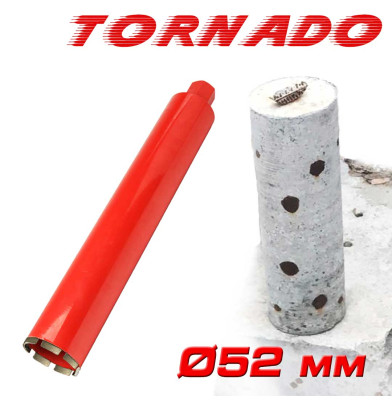 Алмазная коронка SUPERHARD "TORNADO" 52 мм 1 1/4 "UNC