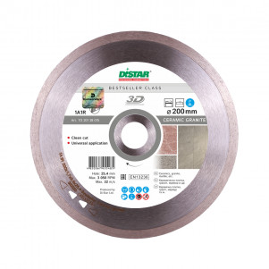 Алмазный отрезной диск Distar 1A1R 3 Bestseller Ceramic granite 200x1.7x8.5x22.2 мм