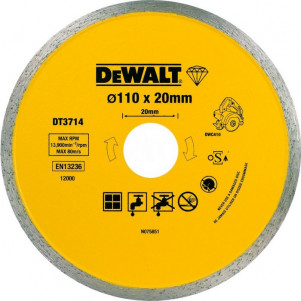 Диск алмазный DeWALT DT3714 110х5 мм для плиткореза DWC410 