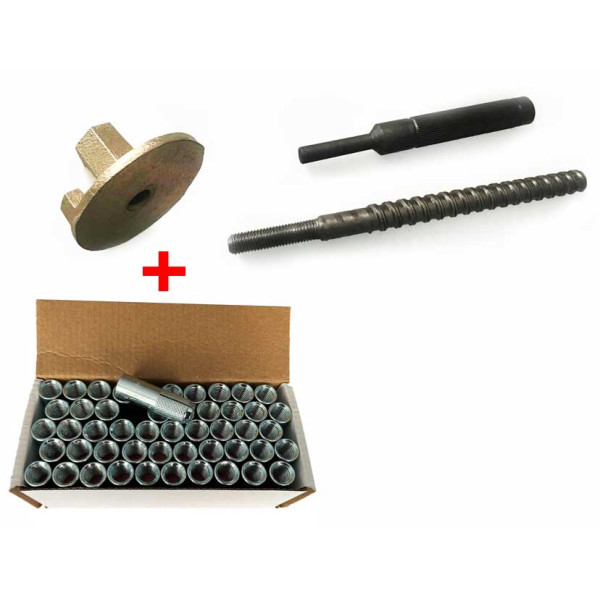 Картинка - Комплект анкерного крепления с набором анкеров (50 шт) SUPERHARD