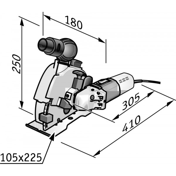 Картинка - Штроборез FLEX MS 1706 FR-Set