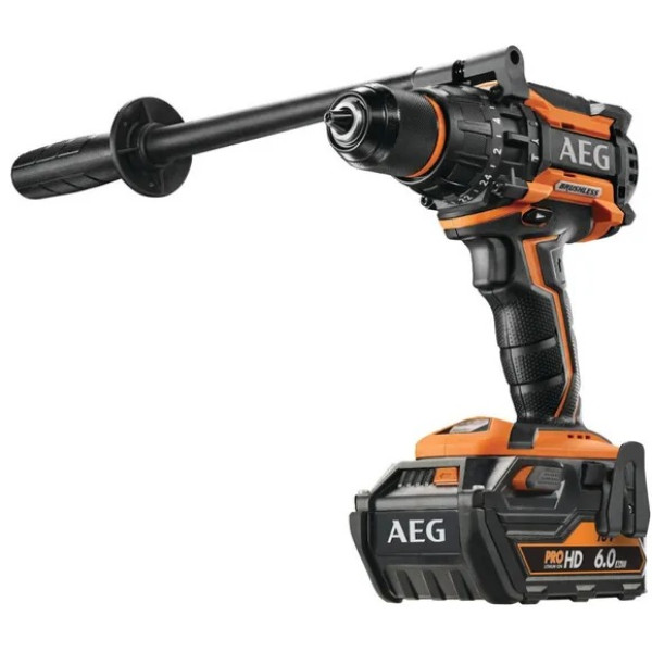 Картинка - Аккумуляторная дрель шуруповерт AEG BSB18BLLI-602C