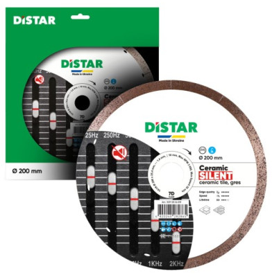 Диск алмазный отрезной Distar 1A1R 200X25,4 CERAMIC SILENT
