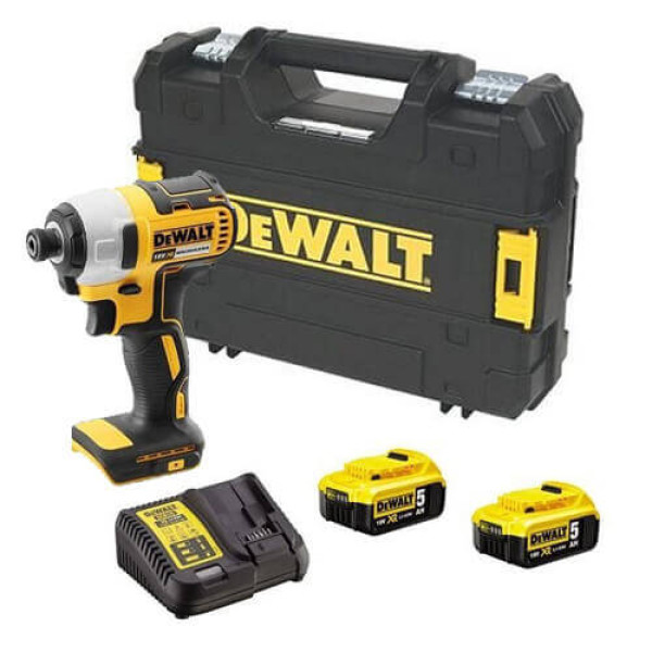 Картинка - Шуруповерт аккумуляторный ударный DeWALT DCF888P2B