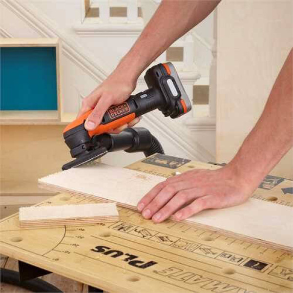 Фото - Шліфмашина вібраційна акумуляторна BLACK + DECKER BDCDS12N