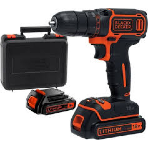 Фото - Акумуляторна дриль / гвинтоверт BLACK + DECKER BDCDC18KB