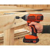 Фото 2 - Акумуляторний ударний гвинтоверт BLACK + DECKER BDCIM18N