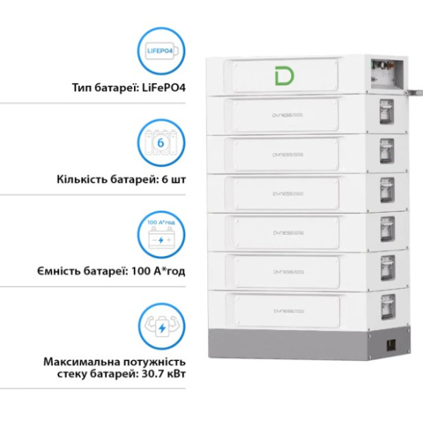 Картинка - Блок батарей Dyness STACK100-6-30.72kW