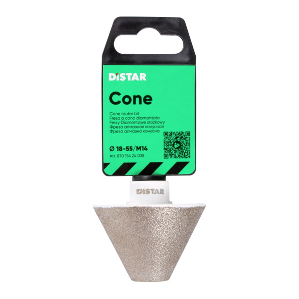 Фото - Фреза алмазна конусна Distar Cone 18-55/M14