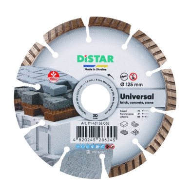 Круг алмазный отрезной Distar 1A1RSS/C3 125 Universal