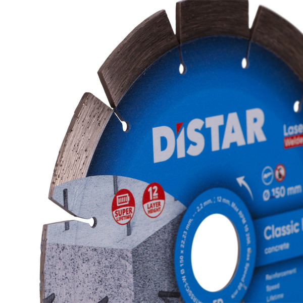 Картинка - Диск алмазный отрезной Distar 1A1RSS 150 CLASSIC H12
