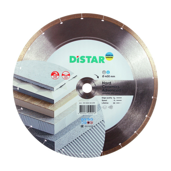 Картинка - Круг алмазный отрезной Distar 1A1R 400x25,4 Hard ceramics Advanced