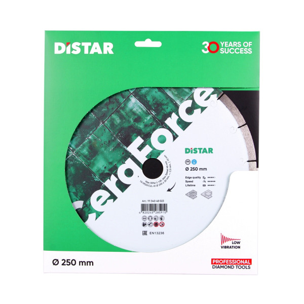 Картинка - Круг алмазный отрезной Distar 1A1RSS 250x30 CeraForce