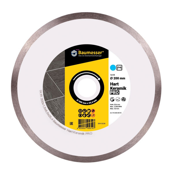 Картинка - Диск алмазный отрезной Distar 1A1R 200 Hart Keramik PRO