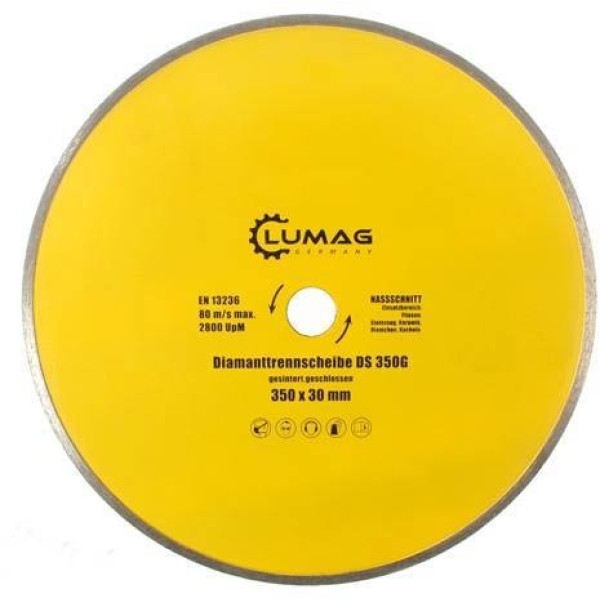Картинка - Алмазный диск Lumag DS350G сплошной
