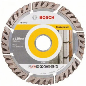 Алмазный круг отрезной Bosch PF Universal 125х22.23 турбосегмент 10 шт (2608615060)