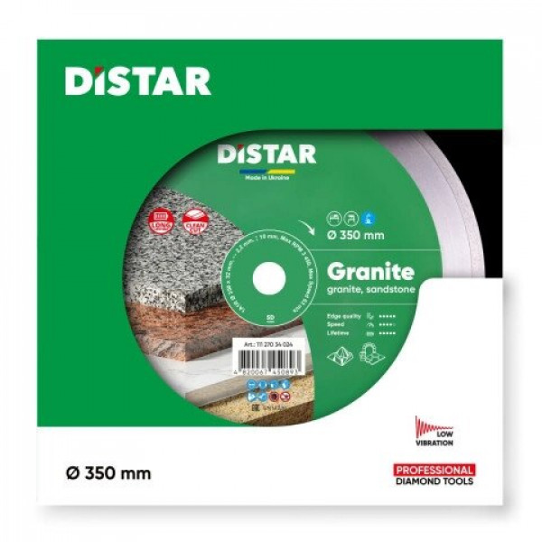 Картинка - Диск алмазный отрезной Distar 1A1R 350X32 GRANITE