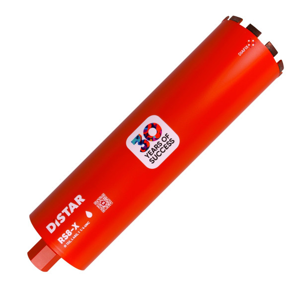 Картинка - Коронка алмазная Distar DDS-W 132x450x1 1/4 UNC RS8-X