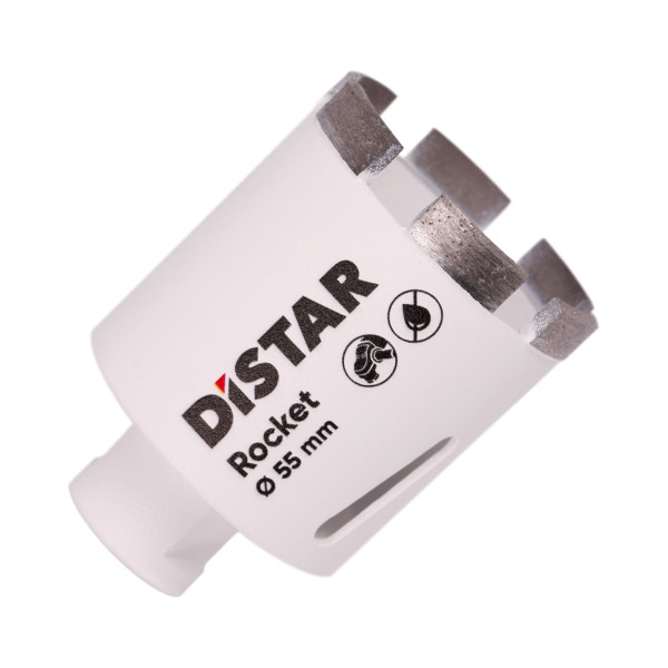 Картинка - Сверло алмазное Distar 55x45-6xM14 Rocket
