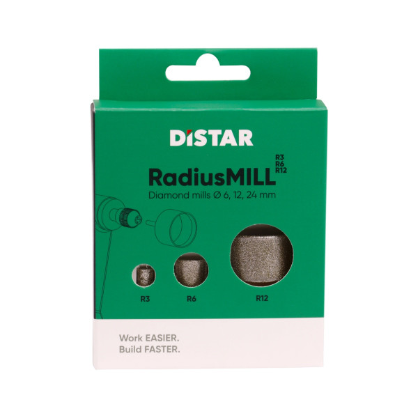 Картинка - Набор радиусных фрез Distar RadiusMILL R3, R6, R12