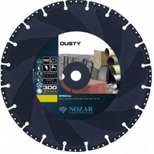 Отрезной диск Nozar 300х25.4x2.8x10 для гранита, бетона, порфира, огнеупорного кирпича, железобетона