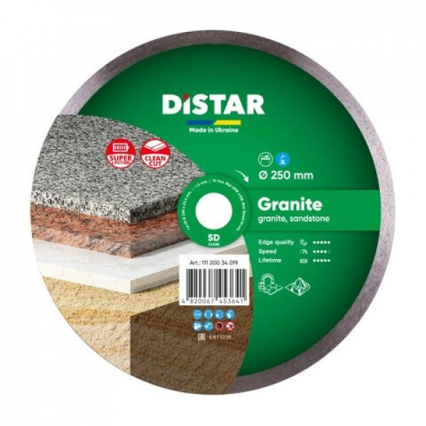 Картинка - Диск алмазный отрезной Distar 1A1R 250 GRANITE