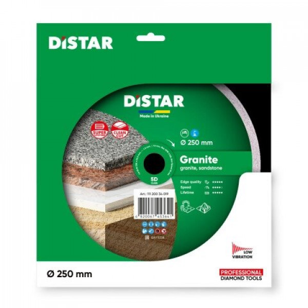 Картинка - Диск алмазный отрезной Distar 1A1R 250 GRANITE