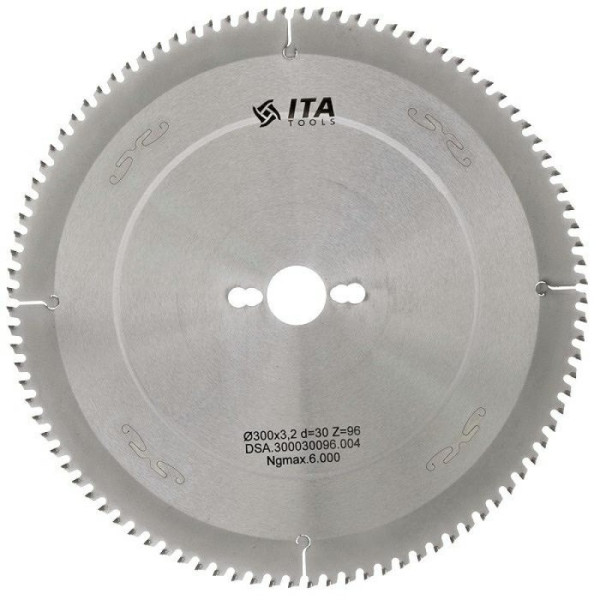 Картинка - Пила ITA TOOLS DSA.300030096.004 D = 300 F = 30 Z = 96 K / P = 3,2 / 2,2 H = 4 PH: PH03 DSA