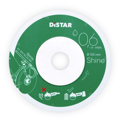 Круг алмазний відрізний Distar 1A1R 125x0,6x22,23 Shine