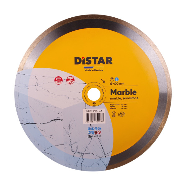 Картинка - Диск алмазный отрезной Distar 1A1R 400х2,2х10х32 MARBLE