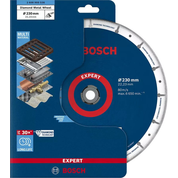 Картинка - Алмазный диск по металлу Bosch 230х22мм (2608900536)