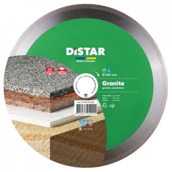 Картинка - Диск алмазный отрезной Distar 1A1R 400X32 GRANITE