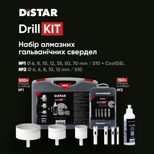 Картинка - Набор для сверления отверстий Distar DrillKIT 6-12