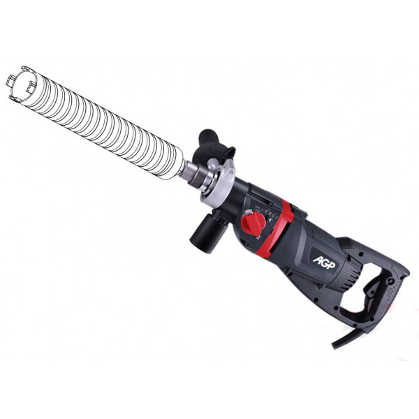 Картинка - Дрель алмазного сверления AGP DM52D (микроудар)
