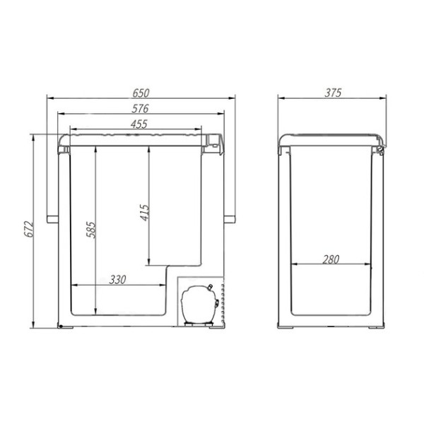 Фото - Холодильник автомобільний Brevia 75л
