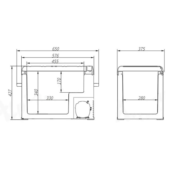 Картинка - Автохолодильник Brevia 40л fp_37