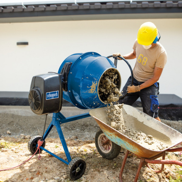 Картинка - Бетономешалка Scheppach MIX160