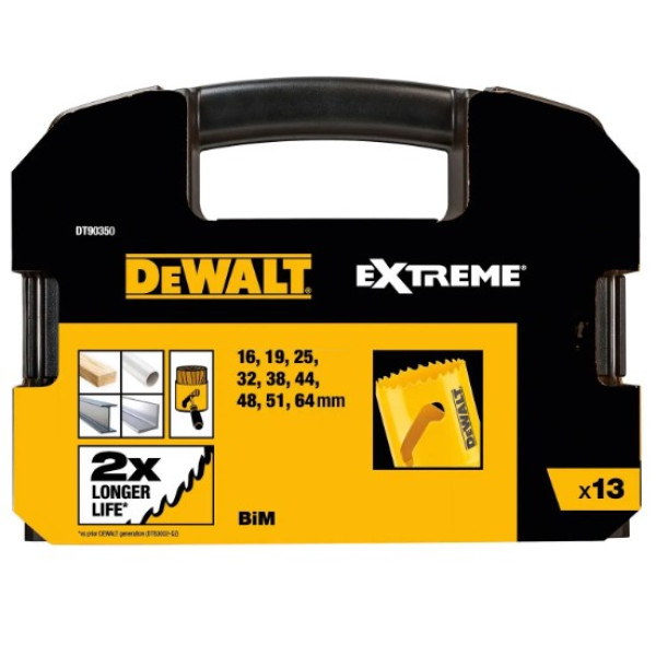 Картинка - Набор коронок-цифенборов DeWALT DT90350
