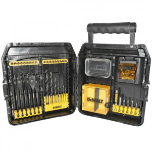 Набор бит и сверел DeWALT DT9282, 57 предметов по дереву, чемодан MAXI SAFE.