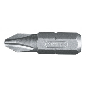 Бита STANLEY с шестигранным хвостовиком 1/4" Ph2, L=25мм, 25шт.