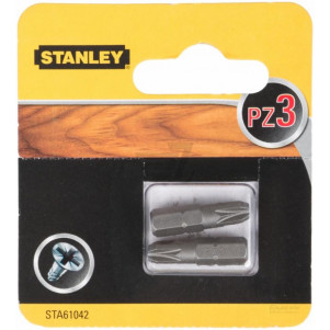 Биты STANLEY STA61042 Pz3, L=25 мм, 2шт