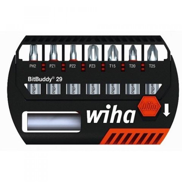 Картинка - Набор бит Wiha BitBuddy 29 смешения, 7 предметов ( W36921)