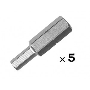 Биты DeWALT DT7167 TORSION, с внутренним шестигранным шлицем, №6, L= 25 мм, 5 шт