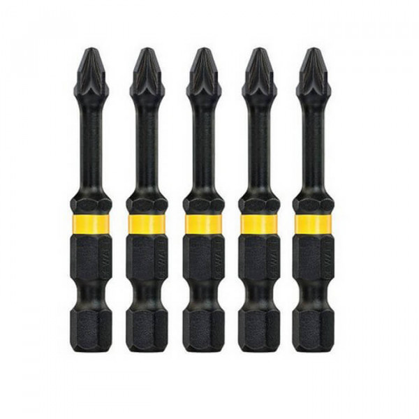 Картинка - Бита DeWALT DT7391T IMPACT TORSION EXTREME, Pozidriv, Pz2, L=50 мм, 5 шт
