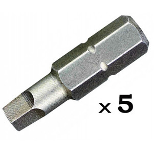 Биты DeWALT DT7170 TORSION, с внутренним квадратным шлицем, №1, L= 25 мм, 5шт