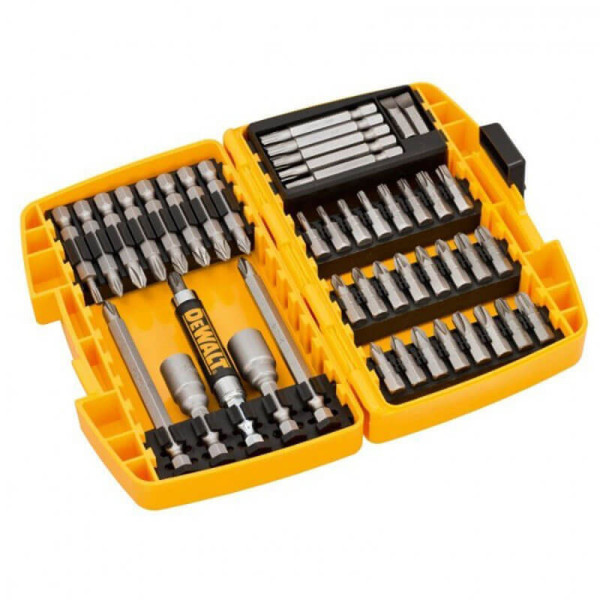 Картинка - Набор бит DeWALT DT71703 IMPACT TORSION EXTREME,45 шт. + головки: 8, 10 мм