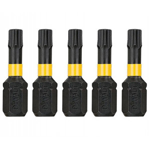 Бита ударная DeWALT DT7381T IMPACT TORSION, Т20 мм,L раб.=25 мм, 5 штук