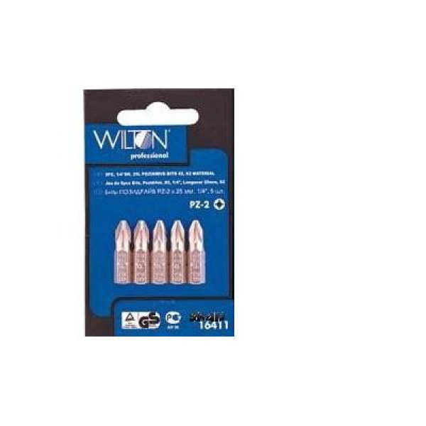 Картинка - Бита Wilton 91000.16410 5 шт. 1х25мм Pozidrive
